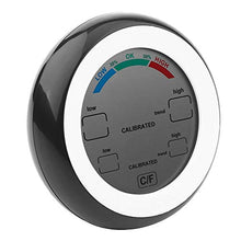MVUYO Indoor Hygrometer Thermometer, Digital Humidity Monitor, Temperature Humidity Gauge Meter, with Display, ℃ and ℉ Switch, Min and Max Records, for Home, Office, Greenhouse, Babyroom(D)