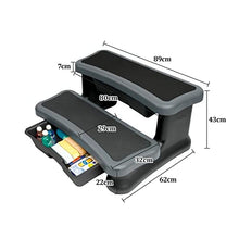 YUEWO Hot Tub Spa Steps with Storage Compartment Slip-Resistant Step for Any Hot Tub Shape and Size, Grey