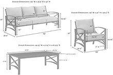 Crosley Furniture Kaplan 4-Piece Sofa Patio Set