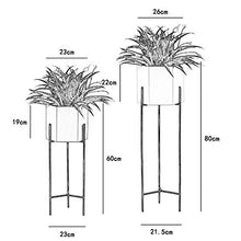 KAJIAO Outdoor Garden Patio Balcony Decoration Display Shelf Metal Flower Pot Rack Nordic Planter Stand Holder Iron Art Herb Bonsai Rack(S+L)
