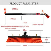 JINTAOMA Water Fed Pole Kit,Window and Solar Cleaning Pole Water Fed Telescopic Brush,Window and Solar Panel Cleaning System Windows Cleaning & Washing,10.8M/36FT