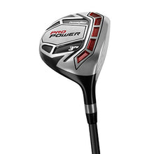 Powerbilt Pro Power Complete Golf Set for Men Left Hand Silver Black Red