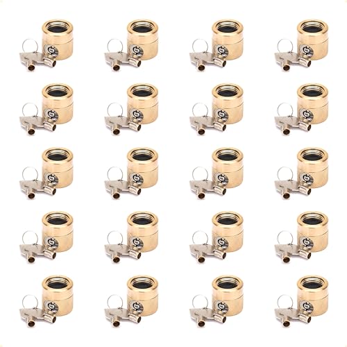 Flow Security Systems The FaucetLock | Heavy Duty Brass Construction | Prevents Water Theft & Secures Outdoor Bibbs | Promotes Water Conservation | Keyed The Same | FSS 50 | 20 Pack
