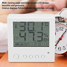 Yuidaaavzz Wall-Mounted Electronic Thermometer,Digital Temperature Huty Meter Backlight Home Indoor (Size : One Size)