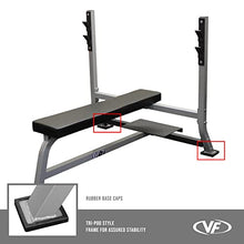 Valor Fitness Olympic Bench with Spotter Metallic Grey and Black