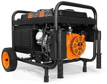 WEN 56475 4750-Watt Portable Generator with Electric Start and Wheel Kit, Yellow and Black