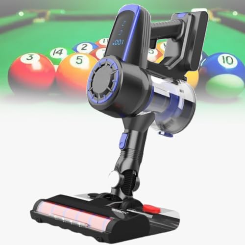 Vdniduir Electric Pool Table Cloth Cleaner, 22kpa Cordless Billiard Cloth Vacuum Cleaner,for Cleaning Pool Tables and Car Seats (Blue)