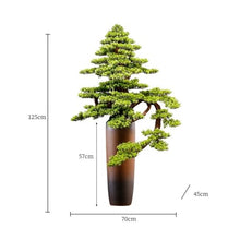 YXIANG56Q Fake Plants Artificial Bonsai Tree Light Luxury Floor Ornaments Living Room Entrance Decoration Fake Plants Potted Plants Bonsai Tree
