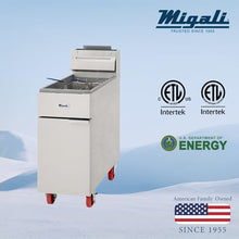 Migali C-F35-LP 35 lb Liquid Propane Fryer - 60,000 BTU