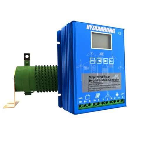 HYZHANHONG 12v, 6000W MPPT Charge Controller, 12V/24V/48V Auto Regulatorwind Solar Hybrid Charge Controller Fits for Wind and Solar Power Charge Controller,12V-6000W