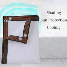 Heavy Duty 98% White Shade Cloth with Grommets, Breathable HDPE Mesh Tarp