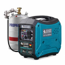 Konner & Sohnen KS 2000iHS CO Dual Fuel Inverter Generator, 2000W, LPG/Gas