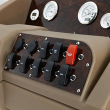 DeckMate Luxury Console with Premium Gauge and Switch Package Burlwood Gray/Blue/Charcoal