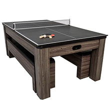 Atomic Northport 3-in-1 Dining Table with Air-Powered Hockey and Table Tennis Black - Northpoint - Air Hockey/Table Tennis