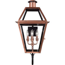 Bailey Street Home 4 Light Wall Lantern Aged Copper Finish with Clear Glass Copper