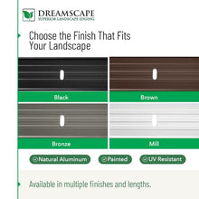 Dreamscape E-Z Edge Aluminum Landscape 72' Edging Kit, 12 Strips, 6' Each