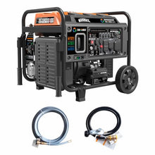 GENMAX 10500 Peak Watt Tri Fuel Open Frame Inverter Generator,with ATS,CO Sensor,digital display and 50A,Ideal for Home backup,contruction site and RV Camping (GM10500XiT)