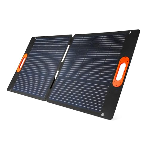 NEBO RELIANCE 100 Watt Solar Panel | Foldable, 22% Sunlight to Solar Energy Conversion Rate, Compatible with All Rambler, Pinnacle & Intrepid Portable Power Stations to Keep Multiple Devices Charged