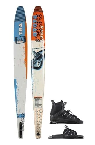 Radar Boy's TRA Waterski w/Prime Boot White/Blue/Orange