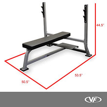 Valor Fitness Olympic Bench with Spotter Metallic Grey and Black