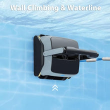 Robot Pool Cleaner, Automatic Pools Vacuum Robotic with Wall Climbing Function, for Pools up to 4300 Sq.ft, Pool Vacuum Cleaner for Inground Pools, Wall and Waterline Cleaning