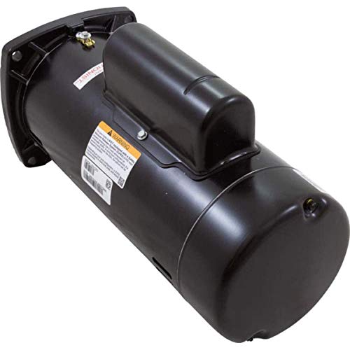 The Pool Supply Shop 2.5 HP Square Flange Threaded Shaft Horizontal Pool Pump Motor Black