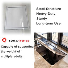 WAHHWF Cellar Storage Room Staircase Door, Heavy Duty Recessed Crawl Space Floor Access Doors for Tile/Marble/Wood Flooring, Customisable Concealed Covers(48x20 inch)