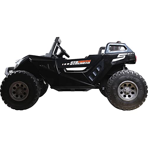 MotoTec Baja UTV 4x4 24v Carbon Fiber RC Black