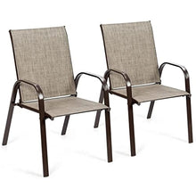 TEOYETTSF 2 Piece Patio Chair Outdoor Dining Garden Terrace Yard Armchair