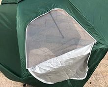 LumaGrove 240cm Beach Umbrella Shelter UPF50+, Fishing Umbrella, 8 Ribs, Sun Shade for Beach and Sports Events(Green)