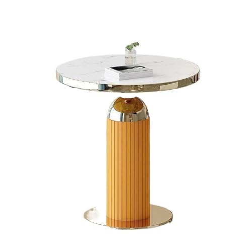 CHmrfvqtus Couch Side Table Home Luxury Stone Slab Coffee Table & Side Nordic-Style Round Reception for Living Room