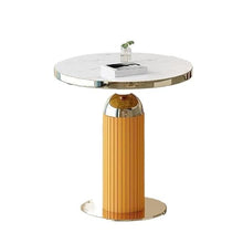 CHmrfvqtus Couch Side Table Home Luxury Stone Slab Coffee Table & Side Nordic-Style Round Reception for Living Room