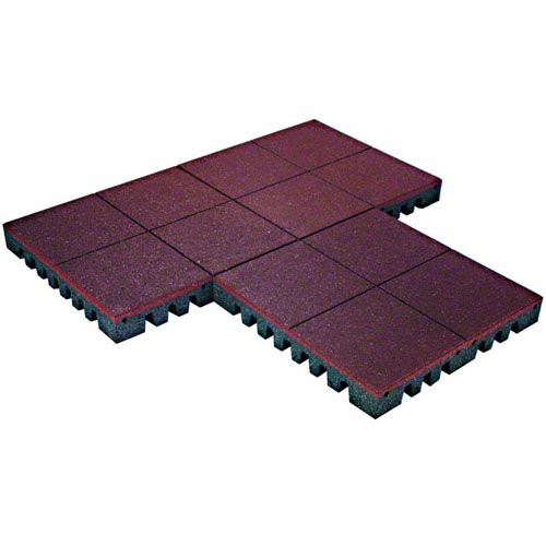 KIDWISE PlayFall Playground Safety Surfacing Terra Cotta Tiles 1.75" Thick