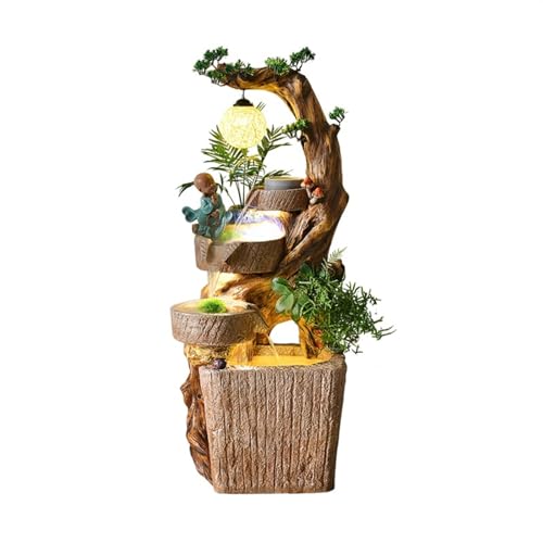 GLigeT Outdoor Water Fountain Garden Water Fountain Landscape, Outdoor Decoration in Living Room, Circulating Water Decoration in Courtyard Office Outdoor Fountain (Size : L)