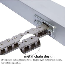 ZIJINGM Automatic Window Opener with Wall Switch, WiFi APP Control 24 Hours Timing, Speed: 10 mm/s, Adjustable Stroke: 100-400 mm, Double Chain Design, Suitable for Sliding Windows