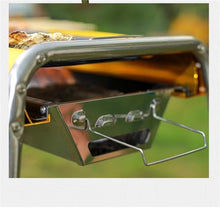 HBJWOV Thickened Stainless Steel Barbecue Rack Household Barbecue Stove Charcoal Grill Outdoor Barbecue