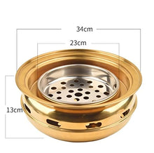 ZSRUIKJN Charcoal Barbecue Grills Table BBQ semi-Embedded Japanese Restaurant Stove 33CM Commercial Round