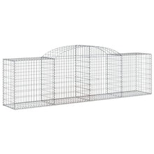 Arched Gabion Baskets 4 pcs Galvanized Iron White Black Other