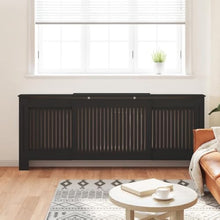 MDF Radiator Cover Black 80.7 in