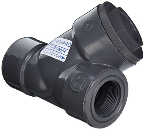 Hayward YS10250T 2-1/2-Inch Threaded PVC Y-Strainer with FPM O-ring Seals