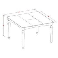 East West Furniture CHEL9-BLK-W 9 Piece Kitchen Counter Height Dining Table Set Includes a Square Wooden Table with Butterfly Leaf and 8 Dining Chairs, 54x54 Inch, Black & Cherry