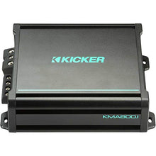 KICKER 10-Inch Loaded Marine Sub Enclosure with Passive Radiator & 48KMA8001 Marine Amp Bundle
