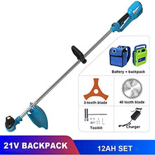 Cordless String Trimmer/Edger Lawn Mower Household Small Portable Rechargeable Weeder Multifunctional Electric Lawn Mower 21V/12AH 21V/20AH Lithium Battery (Specification : 21V/20AH) (21V/20AH)