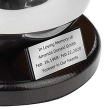 Gregspol Ltd One-of-a-kind premium Cremation Urn for ashes Made from Stainless Steel URN Handmade Memorial ((XL) -25cm / 9,8" - Memorial Plaque)