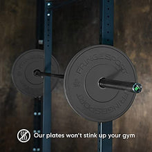 OneFitWonder Fringe Sport Bumper Weight Plate Sets - Low Odor Virgin Rubber Black