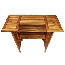 QZZCED Outdoor end Tables,Square Table,Picnic Table,Wood Patio Table,Bistro Table,Card Table,Balcony Table,for Outdoor Backyard Bistro Lawn Balcony Pool,Easy to Assemble