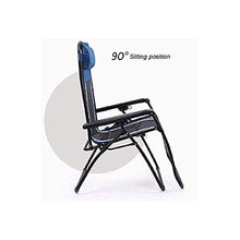 IIPOSAQQ Zero Chair Oversized Seat Free Reclining Angle Lounge Patio Chair Folding Recliner Support Up to 350lbs