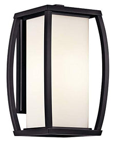 Kichler Bowen Outdoor Wall 1-Light Fixture Architectural Bronze 14.75-Inch