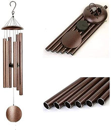 CARUTU Large Wind Chimes, Memorial Wind Chimes Outdoor with 6 Heavy Tubes Soothing Melody Wind Chimes, Wind Chimes for Household, Restaurant, Cafe, Bar, FEDRUI11