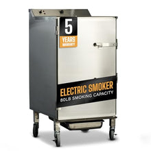 SmokinTex 'The XL' Series Electric Smoker - Largest Residential Meat Smoker Grill with Dual 700W Elements, 80 lbs. Capacity, Temperature Control, Stainless Steel